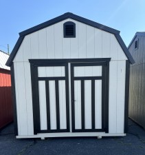 10 x 12 Standard Lofted Barn White Exterior 018